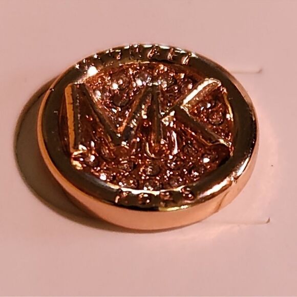 Michael Kors NWT gold sparkly stud earrings $100 - Picture 3 of 5